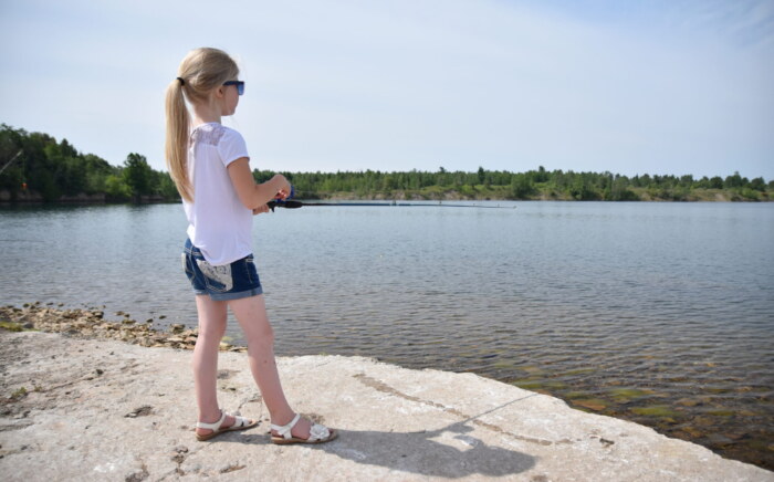 Girl Fishing, Hooked for Life Kids Fishing Clinic & Derby (3) – A. Miehls, GLFC w PERMISSION Kollien
