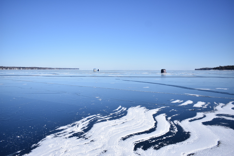 ice covered lake