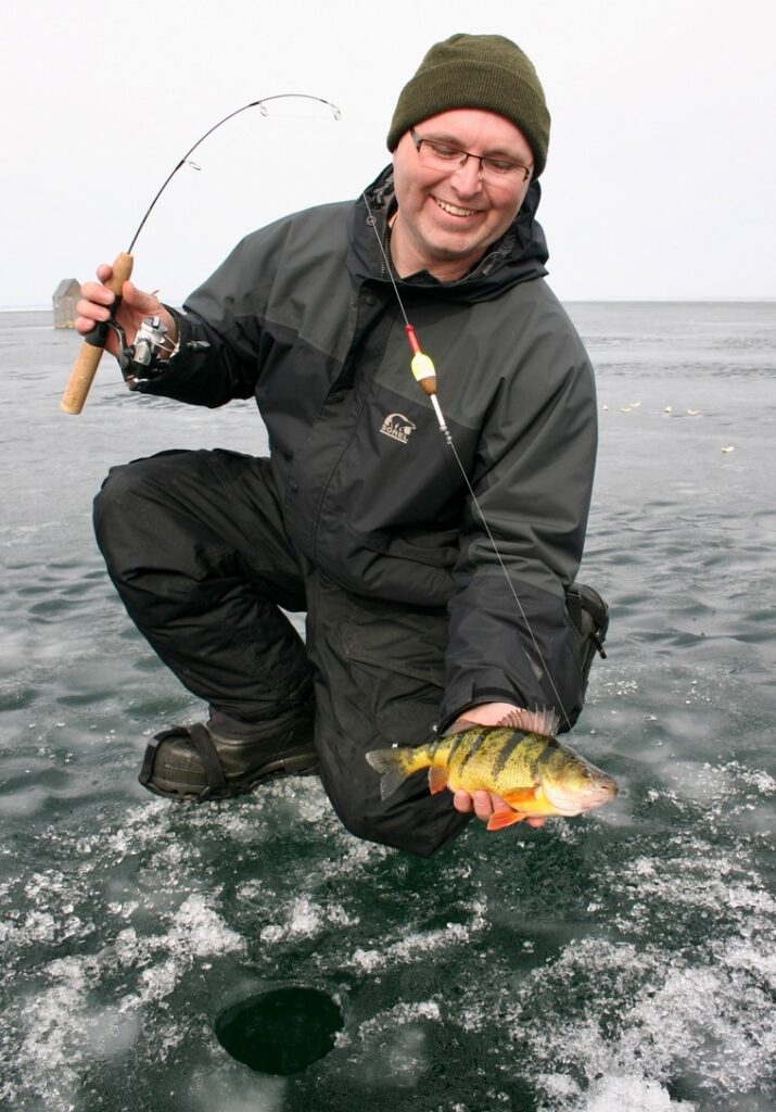 perch fishing on Lake Simcoe