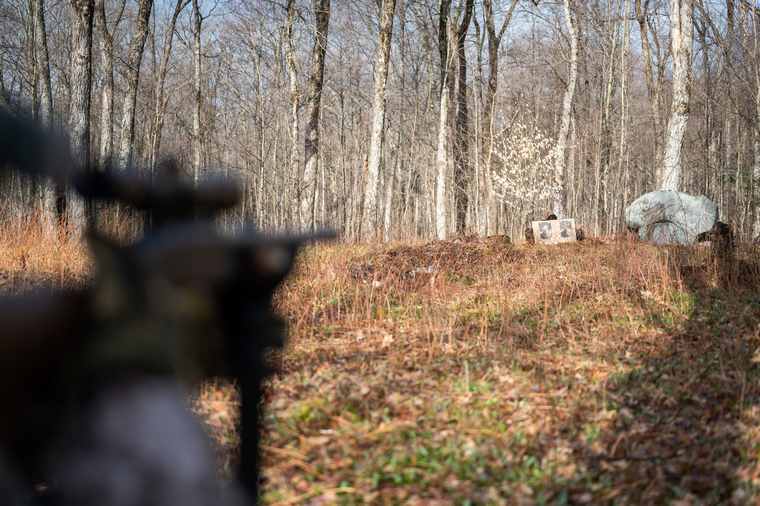 target shooting preparing for Long-range turkeys