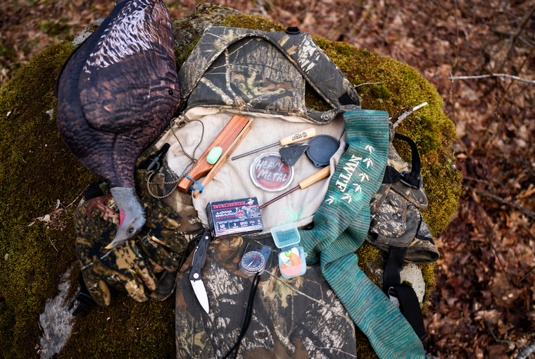 turkey vest, turkey calls.