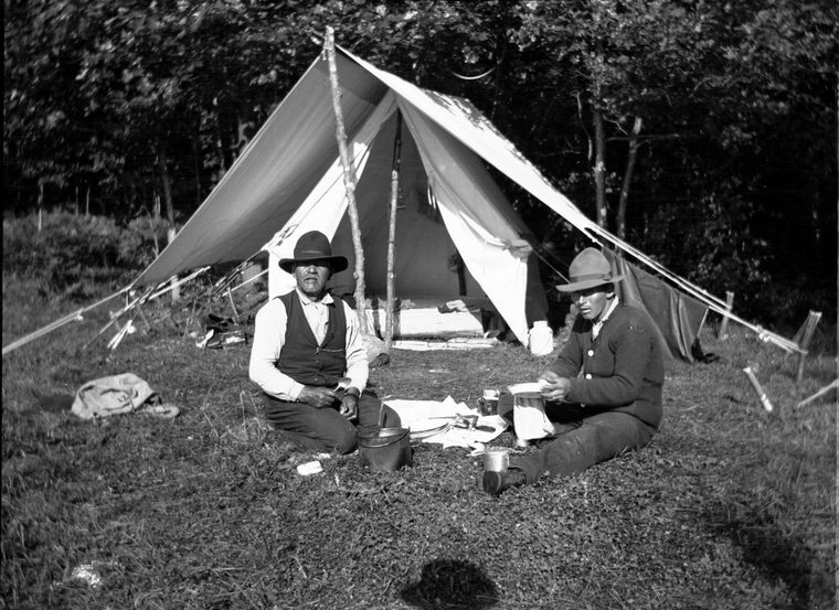 indigenous guides at camp