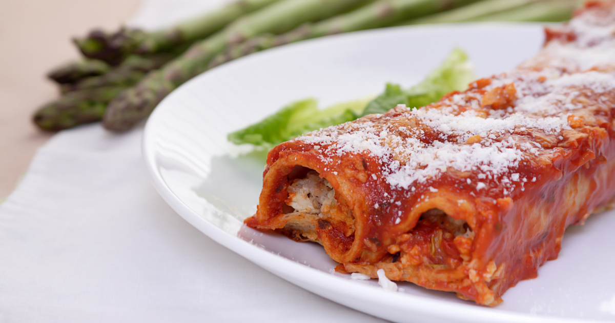Venison Sausage Manicotti