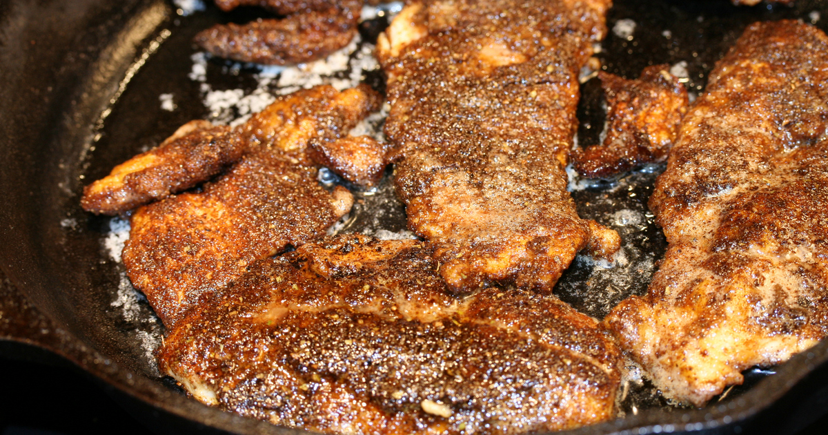 Blackened walleye