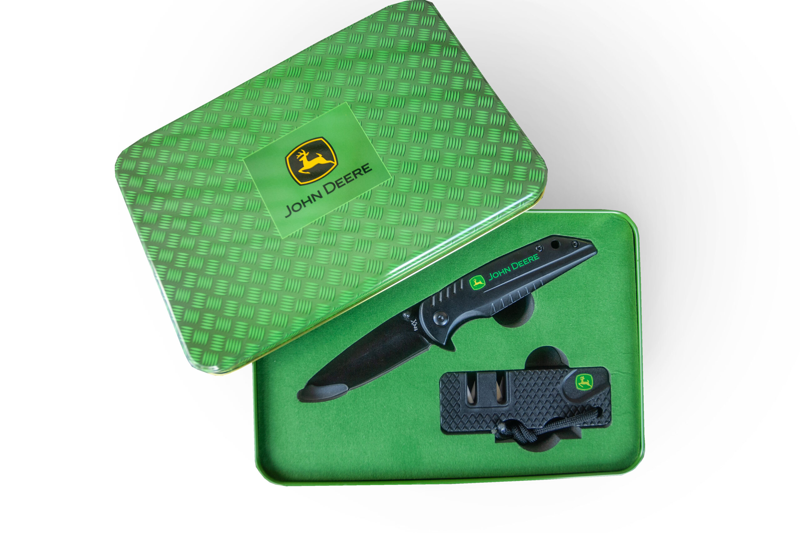 John Deere Knife Tin Set